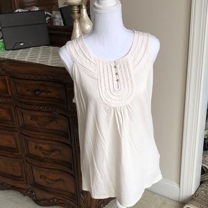 Cream colored tank top